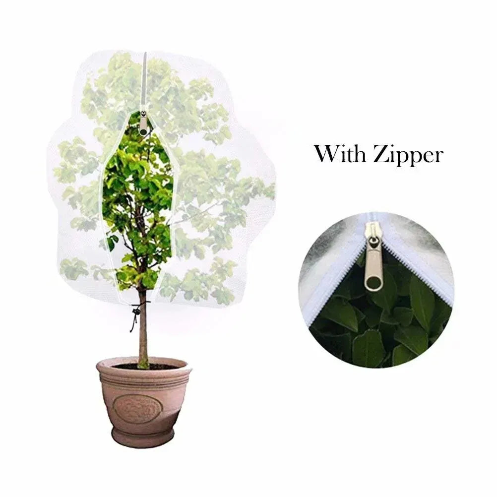 84x72in Plant Frost Cover Zipper Breathable Winter Tree Shrub Freeze Protection
