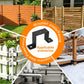 8PCS 4x4 Strap Post Ties Brackets Black Steel Deck Fence Post Support 2mm
