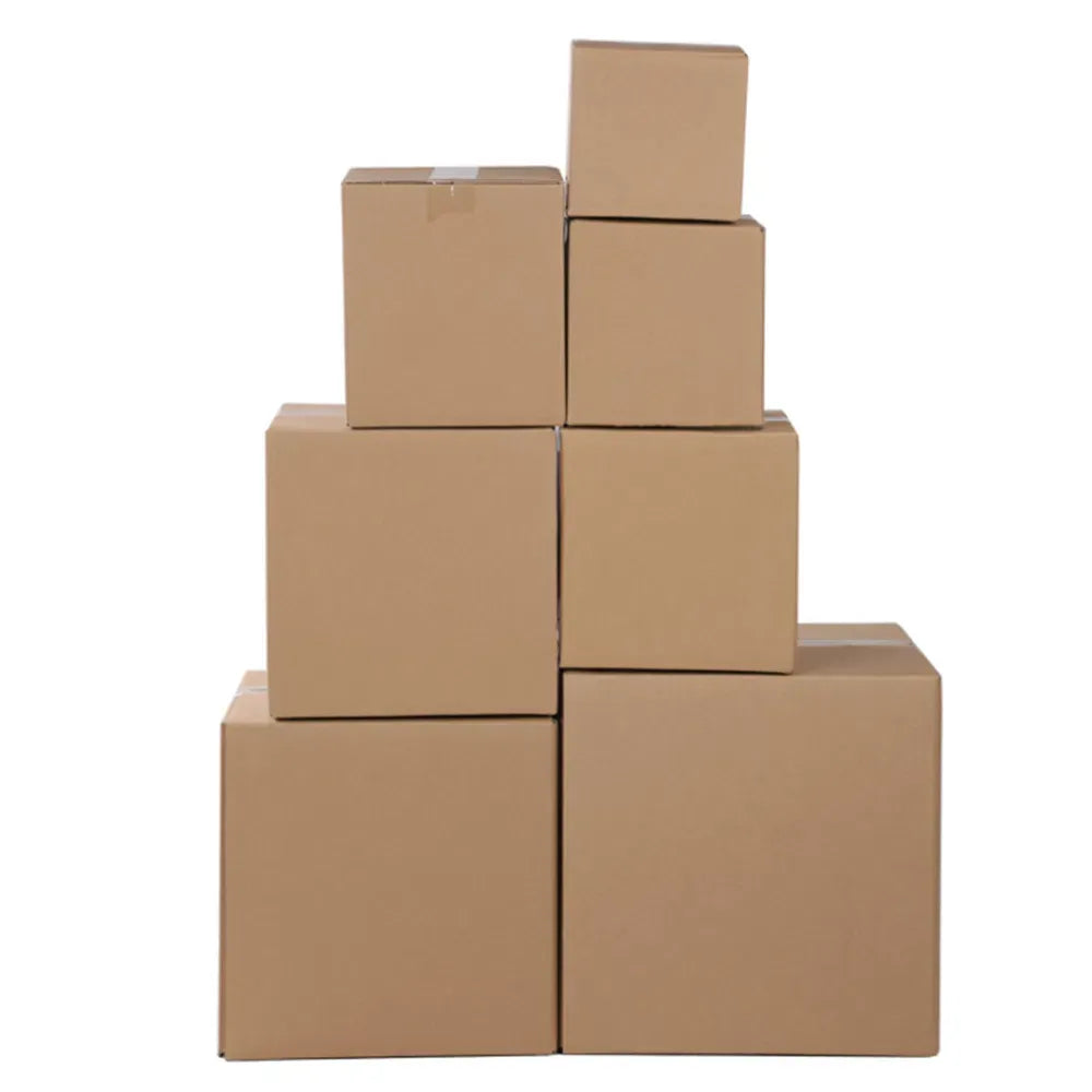 100 Pack 4x4x4 Shipping Boxes Corrugated Cardboard Mailing Box Bulk 4x4x4"
