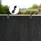 10x10ft Black Shade Cloth Garden Sun Shade Net Greenhouse Plant Cover Clips