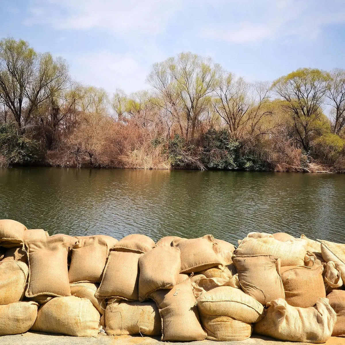 14x26 Burlap Sandbag Natural Jute Empty Flood Barrier Sack with Tie 1PC