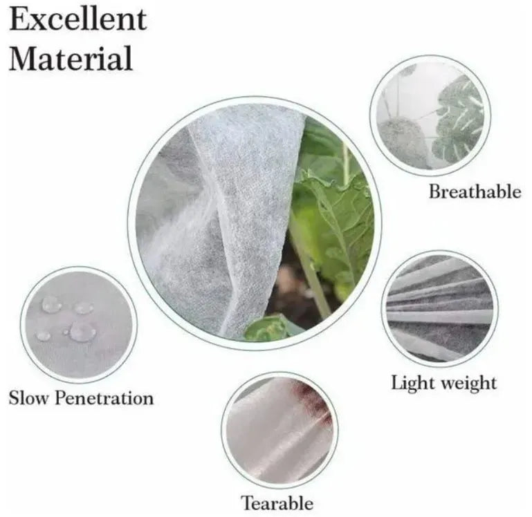 84x72in Plant Frost Cover Zipper Breathable Winter Tree Shrub Freeze Protection