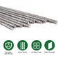 8 Pack Steel Rebar Stakes 0.4in x 3ft Concrete Reinforcement Ground Anchor Rods