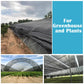 10x10ft Black Shade Cloth Garden Sun Shade Net Greenhouse Plant Cover Clips