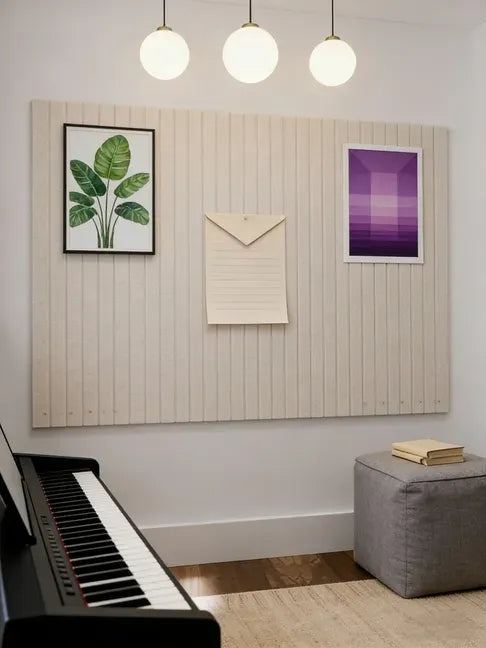12 Pack Acoustic Felt Bulletin Board Tiles 12x12 Sound Absorbing Pin Board Oatmeal