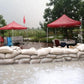 14x26 Burlap Sandbag Natural Jute Empty Flood Barrier Sack with Tie 1PC