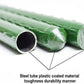 20 Pack 23in Plant Stakes 5/8in Steel Garden Support Rods Green Plastic Coated