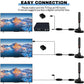Upgraded TV Antenna Indoor Outdoor HDTV Amplified Digital TV Antenna 4K 1080P Long Range