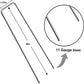 8 Inch Galvanized Landscape Fabric Staples 11 Gauge Garden Weed Barrier Pins 100Pk