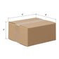100 Pack 8x8x4 Shipping Boxes Corrugated Cardboard Mailing Packing Cartons Bulk