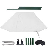3x3 ft Plant Frost Cover 3 Layer Garden Raised Bed Vegetable Flower Protector