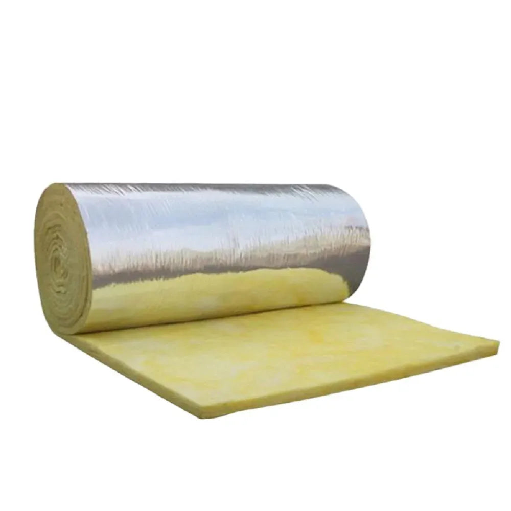 Fiberglass Insulation Roll 48in x 10ft Foil Faced Reflective HVAC Duct Wrap