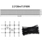 7.5 x 65 Ft Plastic Deer Netting Garden Fence Anti Bird Mesh With Cable Ties New