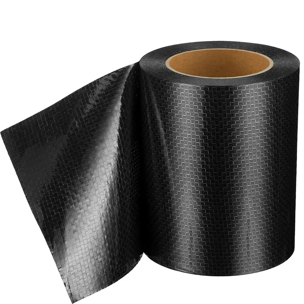 RV Underbelly Repair Tape Black PVC Cloth Adhesive for Tent Awning Tarp