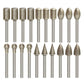 20PCS Diamond Grinder Bits 120 Grit 1/8 Shank Dremel Rotary Burr Set
