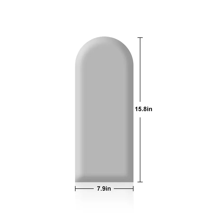 4PCS Gray Self Adhesive Wall Padding Panels Bed Headboard Protector Cushion Pads