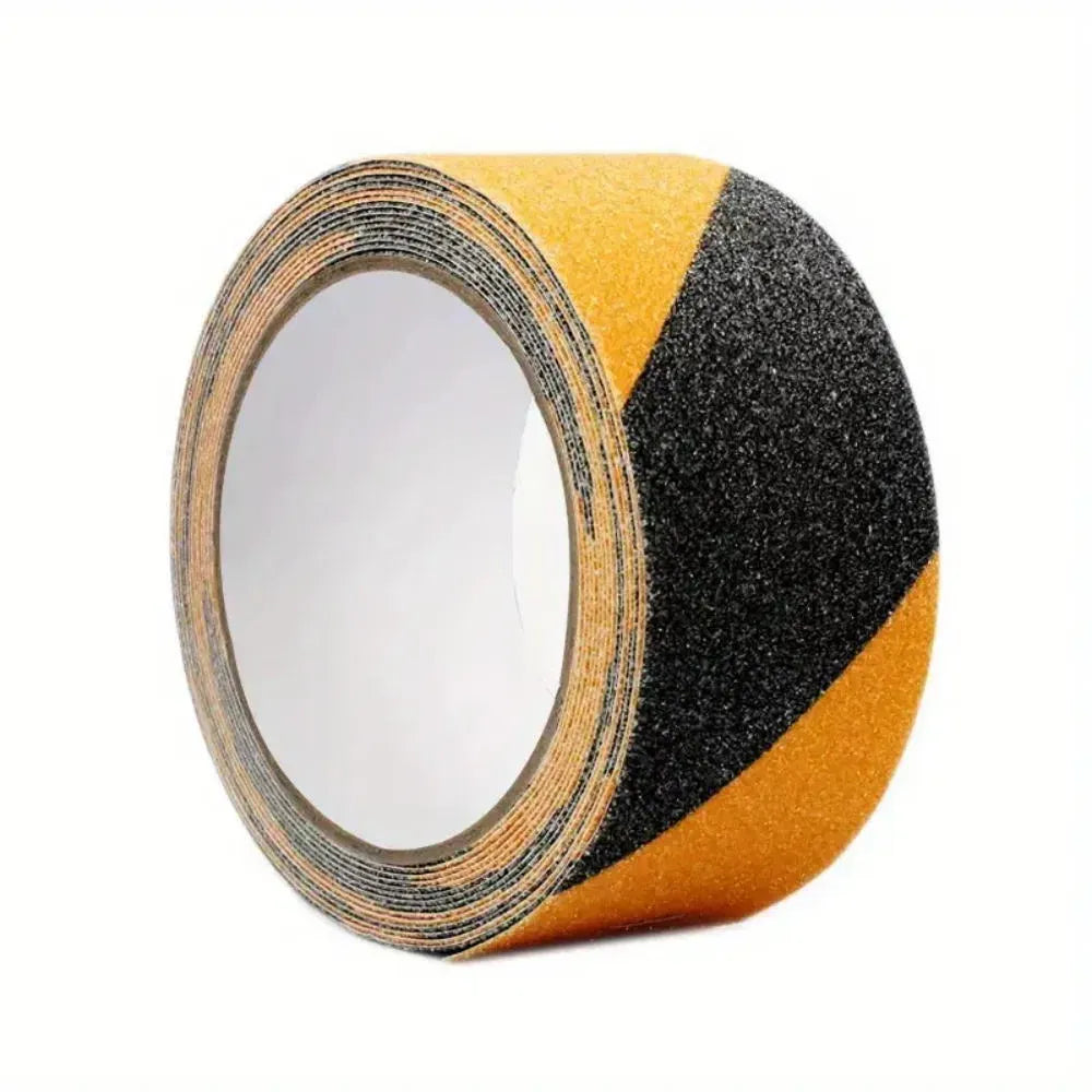 2 Rolls Anti Slip Tape Black Yellow Non Skid Safety Grip 2in x 33ft Stair Floor