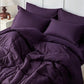 Purple Comforter Set Twin Queen King - Soft Microfiber Square Stitch Bedding