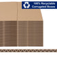100 Pack 8x8x4 Shipping Boxes Corrugated Cardboard Mailing Packing Cartons Bulk