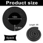 4 Pack 1/2in ID x 70in Pipe Insulation Foam Tube Black Outdoor Water Pipe Cover
