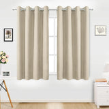 Beige Blackout Curtain Panel 34x84 Grommet Room Darkening Privacy 1 Panel