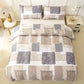 King Comforter Set 3 Piece Soft Microfiber All Season Farmhouse Bedding Quilted