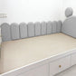 4PCS Gray Self Adhesive Wall Padding Panels Bed Headboard Protector Cushion Pads
