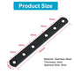 12PCS 8in Black Straight Brace Brackets Flat Mending Plates Wood Furniture Repair