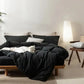 King Duvet Cover Set Soft Microfiber Luxury Bedding Hidden Zipper Corner Ties