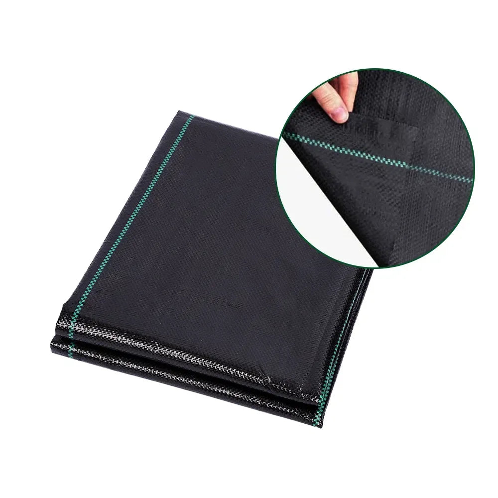 6ft x 16ft Heavy Duty Landscape Weed Barrier PP Woven Garden Mat Fabric Cover