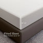 Queen Microfiber Sheet Set 4 Piece White Soft Deep Pocket Fitted Bed Sheets