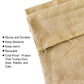 63 x 48 Burlap Plant Cover Bags Winter Frost Protection Drawstring Jacket 1 2 Pk