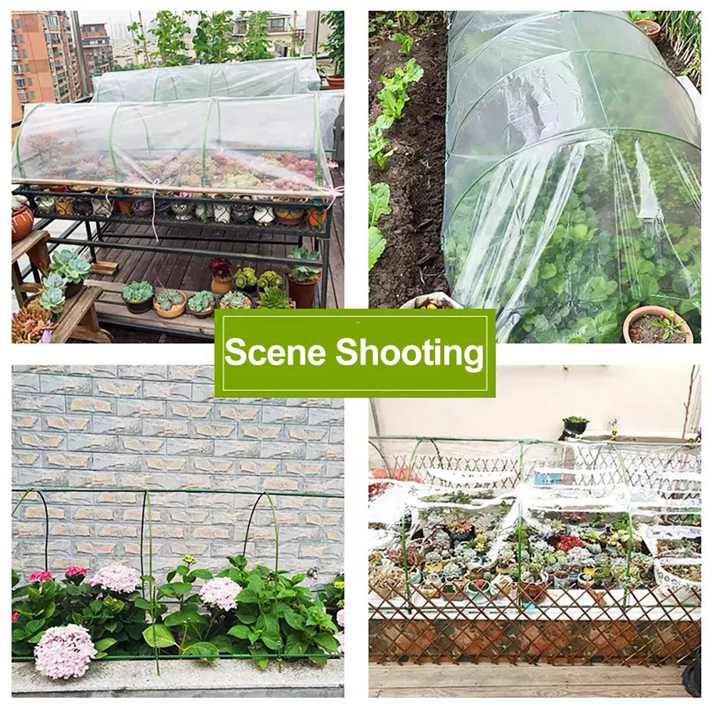 Greenhouse Hoops Garden Row Cover Support Stakes 4ft Steel Rustproof 6 12 Pack