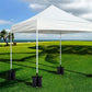 4 Pack Canopy Weight Bags Fillable Sandbags Pop Up Tent Gazebo Leg Weights Black