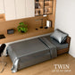 Twin Satin Sheets 3PC Gray 15in Deep Pocket Silky Soft Polyester Bedding Set