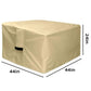 Waterproof Square Fire Pit Cover PVC Patio Fire Table Outdoor