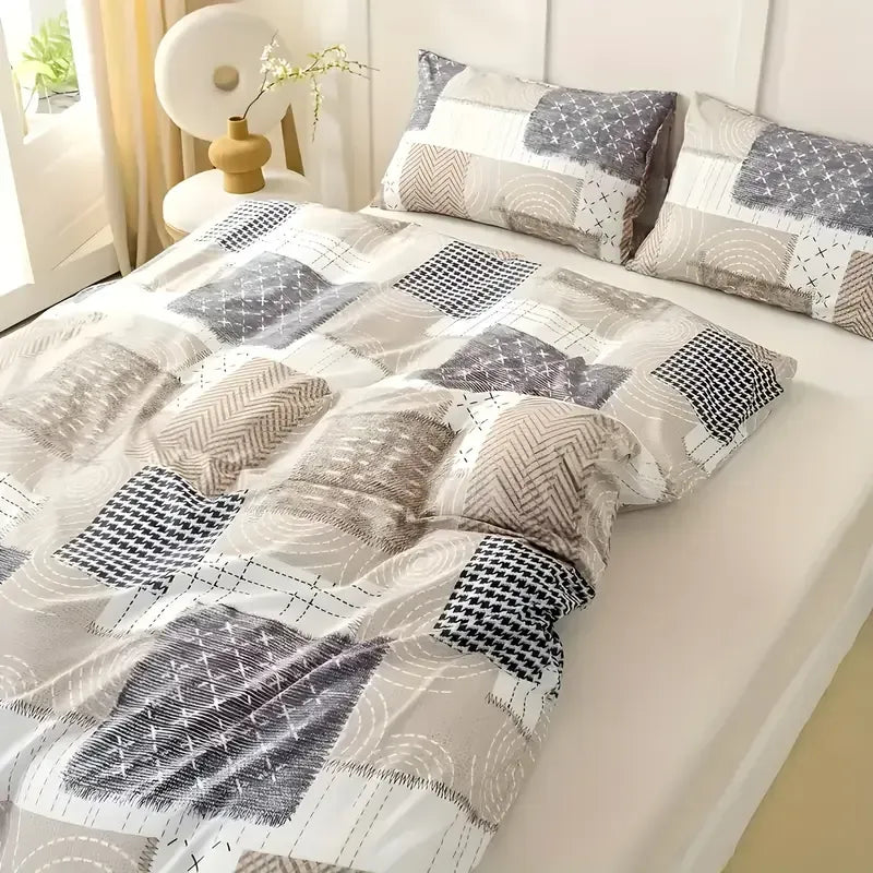 Twin Comforter Set 2 Piece Soft Microfiber All Season Quilted Luxury Bedding Set