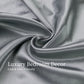 Twin Satin Sheets 3PC Gray 15in Deep Pocket Silky Soft Polyester Bedding Set