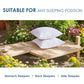 Pack of 2 Outdoor Pillow Inserts Throw Pillow Soft Premium Fluffy Cushion 18x18
