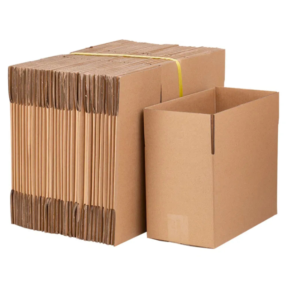 100 Pack 8x6x4 Shipping Boxes Corrugated Cardboard Mailing Packing Cartons Bulk