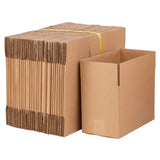 100 Pack 8x6x4 Shipping Boxes Corrugated Cardboard Mailing Packing Cartons Bulk