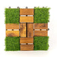 Acacia Wood Deck Tile Interlocking Flooring Waterproof Tiles Outdoor Patio 12x12