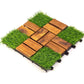 Acacia Wood Deck Tile Interlocking Flooring Waterproof Tiles Outdoor Patio 12x12