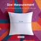 Pack of 2 Outdoor Pillow Inserts Throw Pillow Soft Premium Fluffy Cushion 18x18