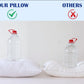 Extra Firm Pillow Queen King Standard Size White Adjustable Bed Pillow Support