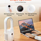 VEVOR Bladeless Desk Fan 12.99in USB Quiet 6 Speed Tower Fan Kids Safe