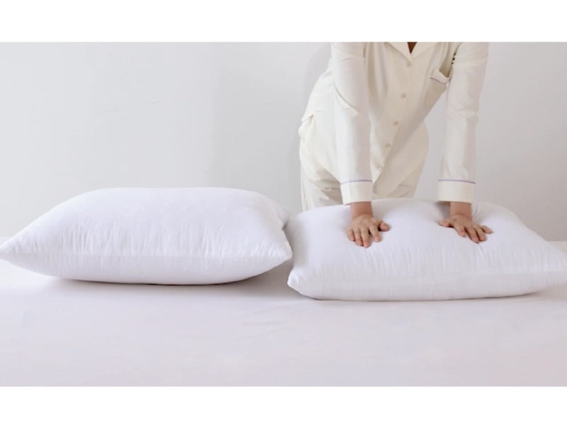 Extra Firm Pillow Queen King Standard Size White Adjustable Bed Pillow Support