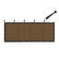 3x50 Ft Brown Privacy Fence Screen 90% Visibility Block Mesh Balcony Deck Cover