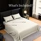Queen Microfiber Sheet Set 4 Piece White Soft Deep Pocket Fitted Bed Sheets