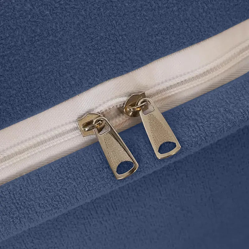 71 Inch Triangular Reading Cushion Pillow Headboard Backrest Wedge Blue 180cm